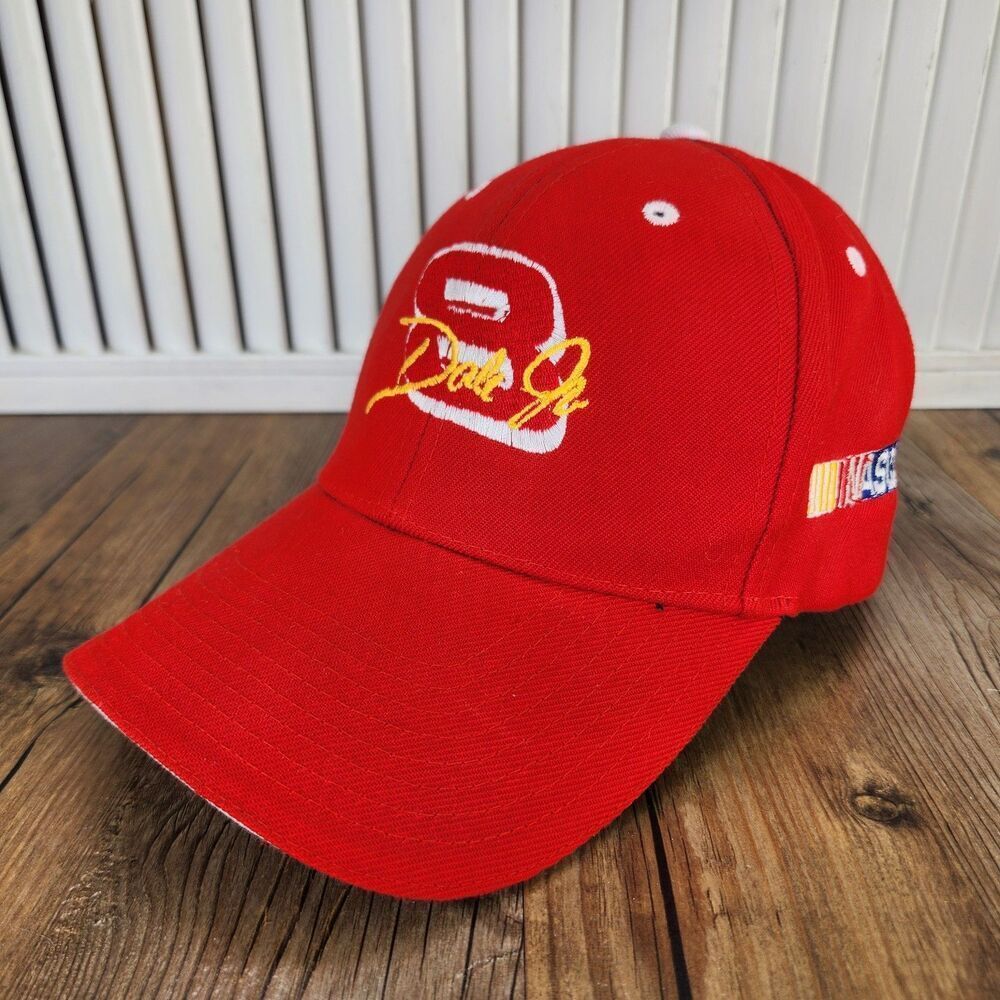 Dale Earnhardt Jr #8 City Hunter NASCAR Hat Red Strapback Racing Baseball Cap